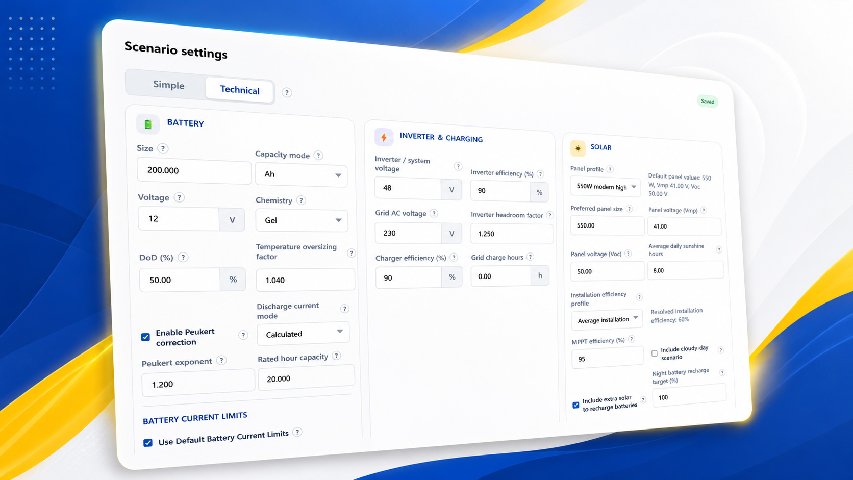 GridGap appliance management screen